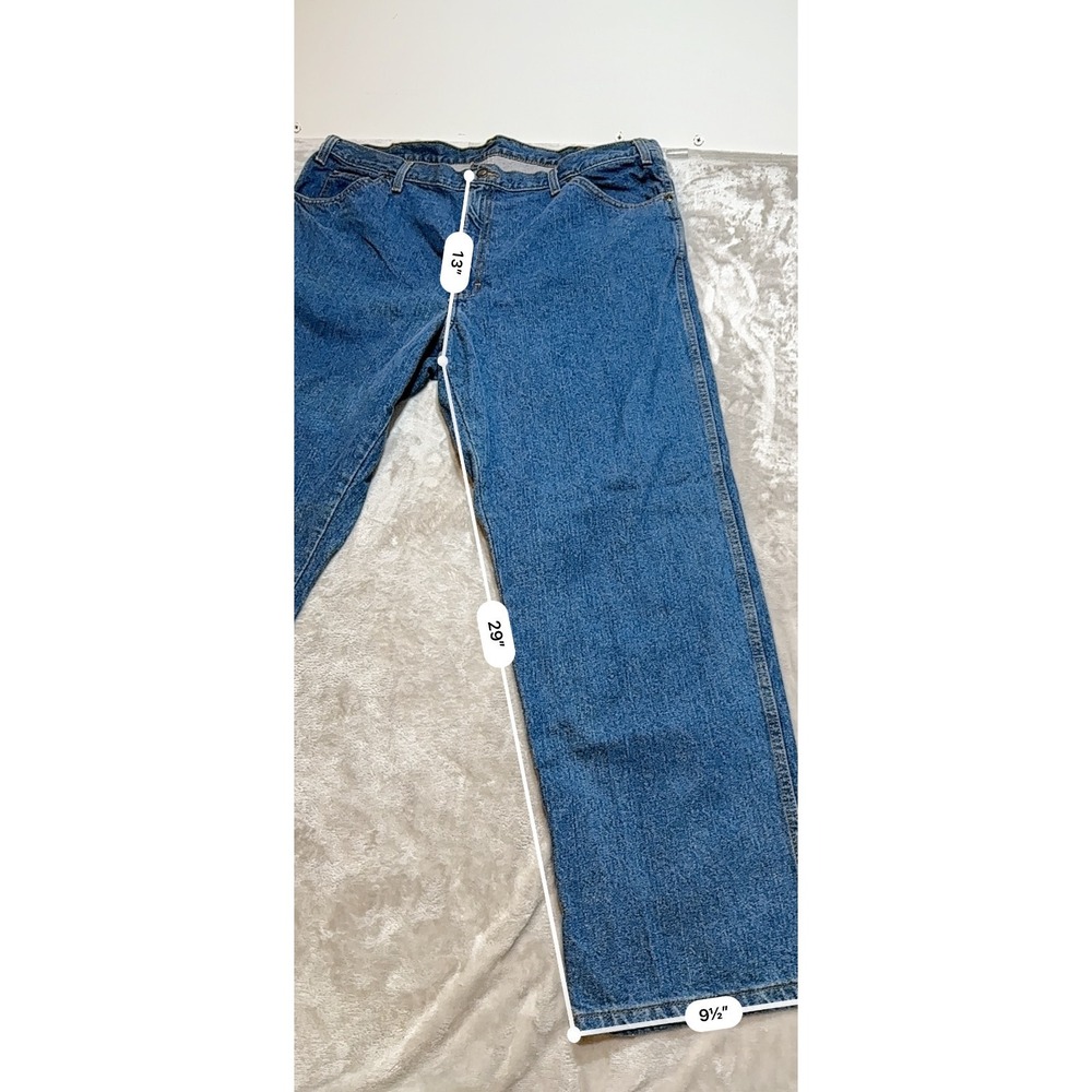 Dickies Jeans Men's Size 40x30 Blue Straight Leg 5 Pocket Work Denim EUC